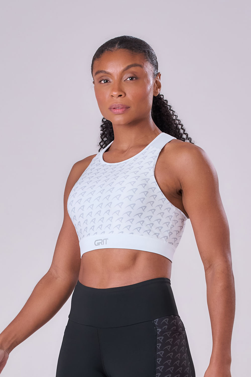 TOP GRIT BOSSA AJUSTAVEL 1 BOLSO NADADOR FEM IND BRANCO/ESTAMPA INSTITUCIONAL 7