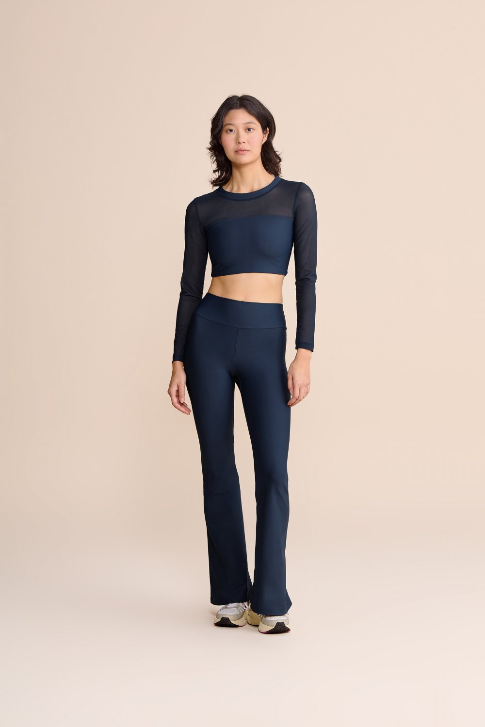 Calca Flare V Zip Tule Core