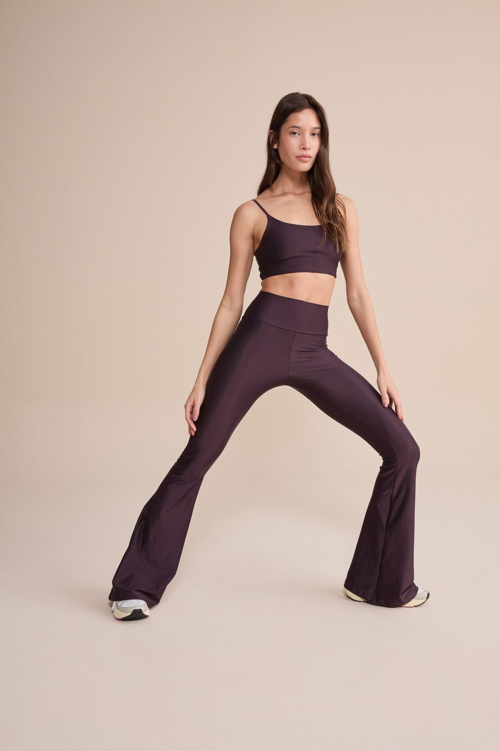 Calca Flare Allure Adaptiv Cor:Violeta escuro;Tamanho:M 4