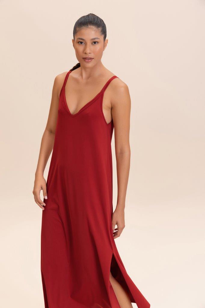 Vestido V Long Wide