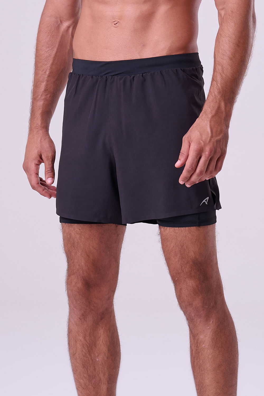 Short Com Bermuda Grit Bossa 3 Bolsos 5" Masc Preto 5