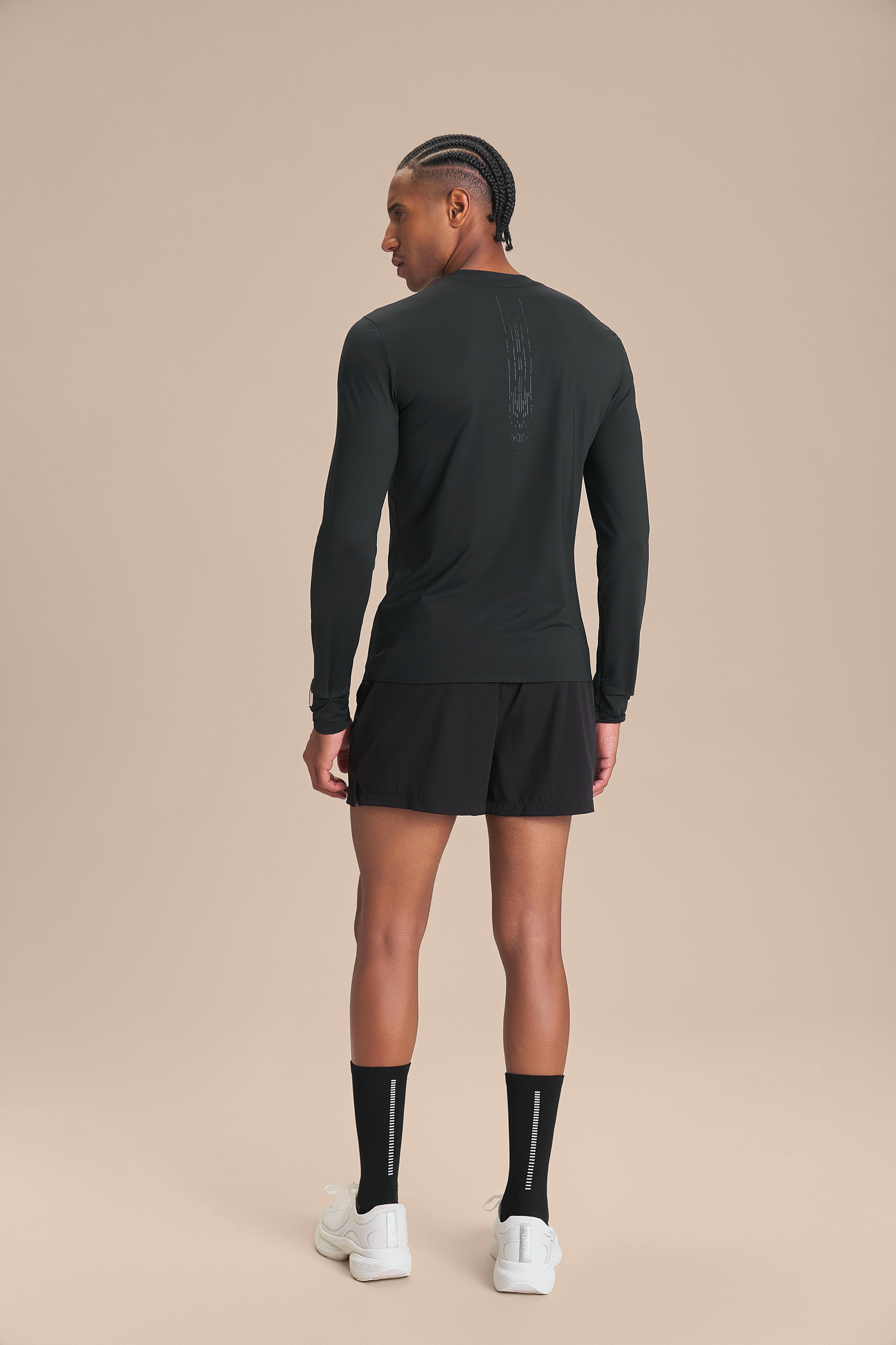 Camiseta ML Run Slim Men Cor:Preto;Tamanho:M 4