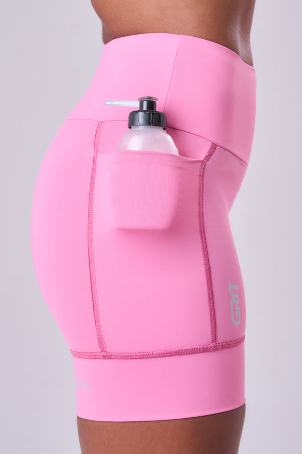 Bermuda Grit Bossa 3 Bolsos 15CM Cor:Rosa;Tamanho:P 5