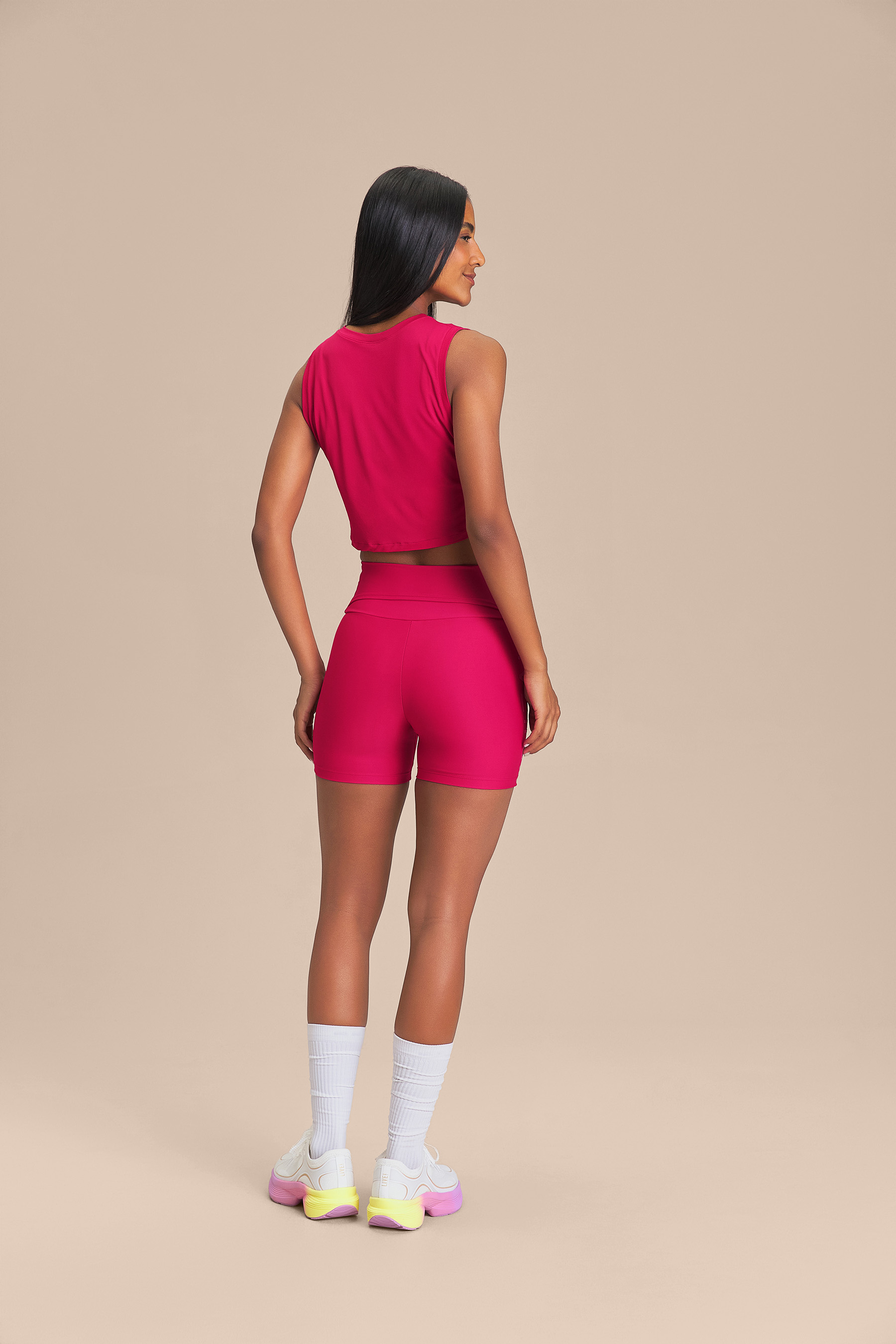 Regata Cropped LIVE Comfort Cor:Pink;Tamanho:P 4