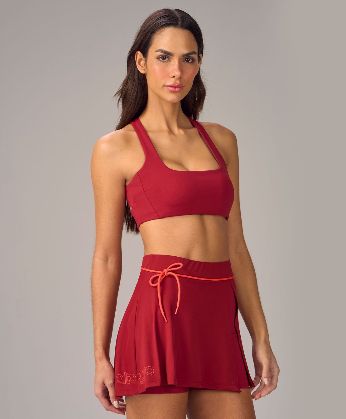 TOP COSTAS CRUZADAS ESTAMPA Cor:Vermelho;Tamanho:G 2