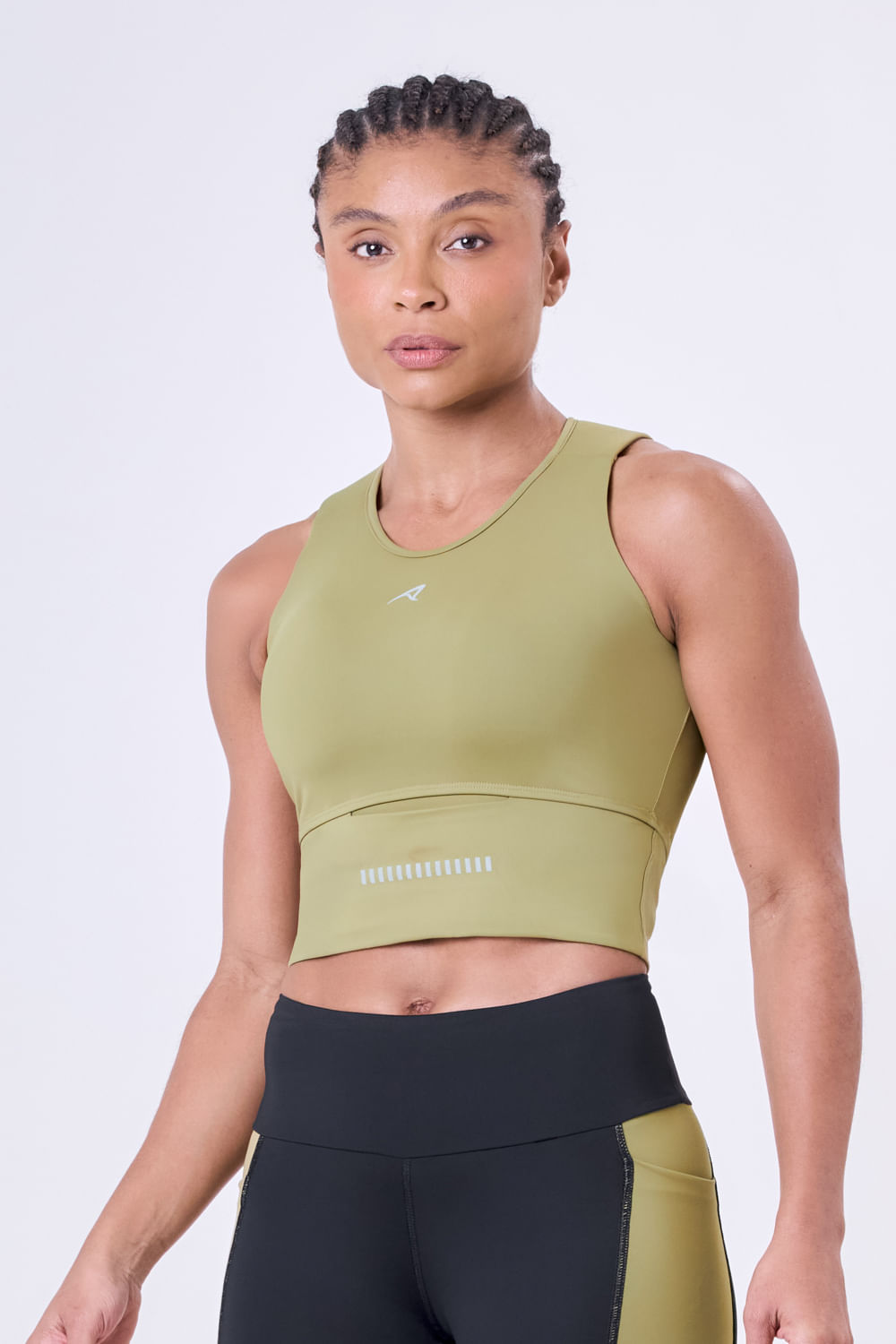 TOP CROPPED GRIT BOSSA 1 BOLSAO Cor:Mocassim;Tamanho:M 1