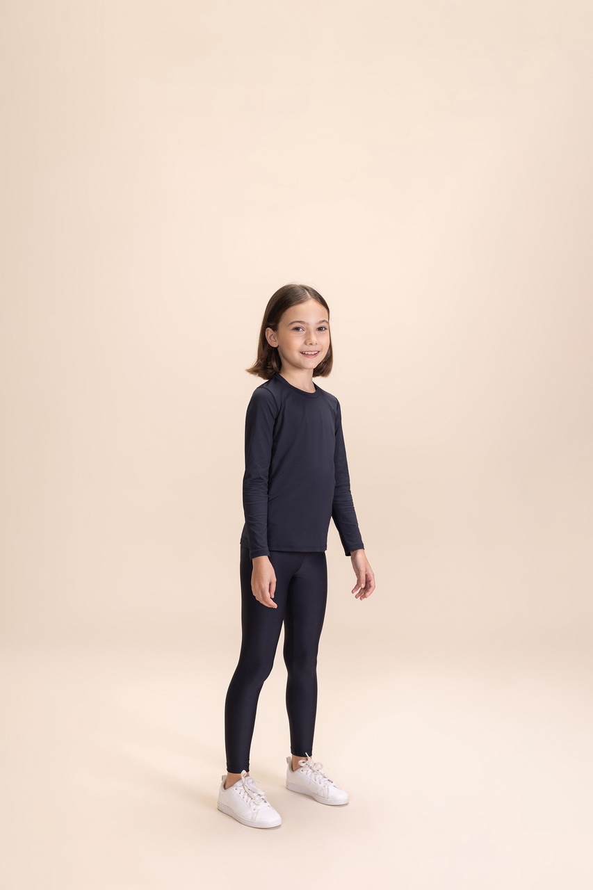 Camiseta ML Thermo Skin Kids  Noir Black 3