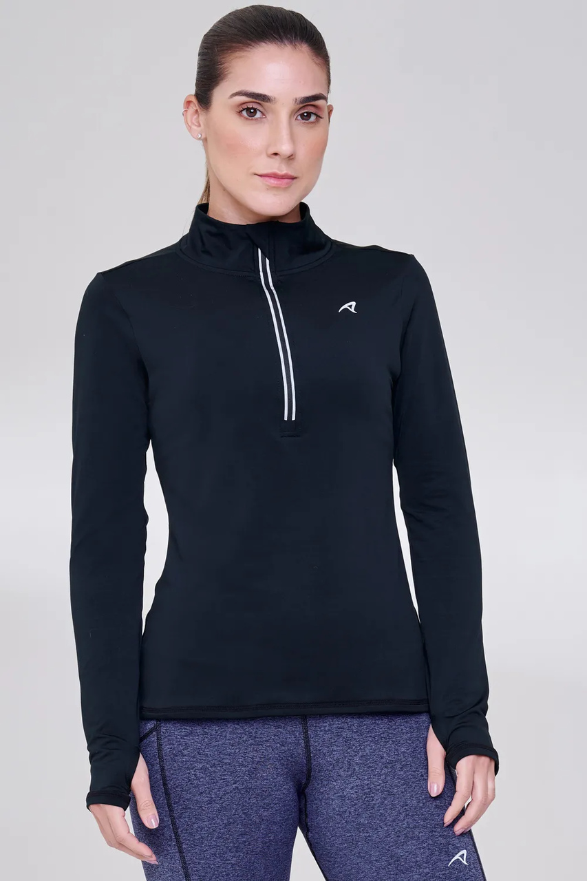 Camiseta Manga Longa Thermal Ziper Refletivo Kept 4