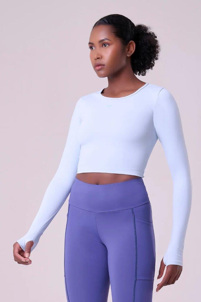 Camiseta Manga Longa Signature Cropped Samba 4