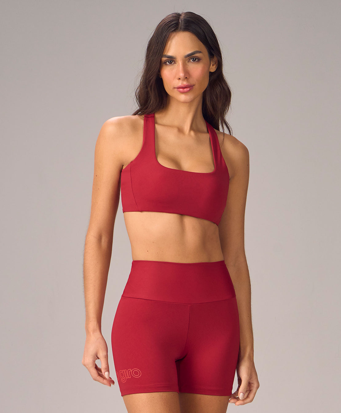 TOP COSTAS CRUZADAS ESTAMPA Cor:Vermelho;Tamanho:G