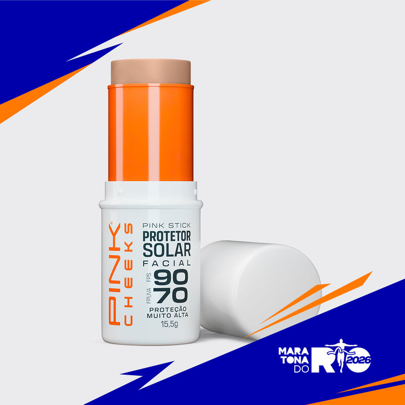 Protetor Solar Facial Pink Stick FPS 90 FPUVA 70 MDR 15,5g Cor:21KM 1