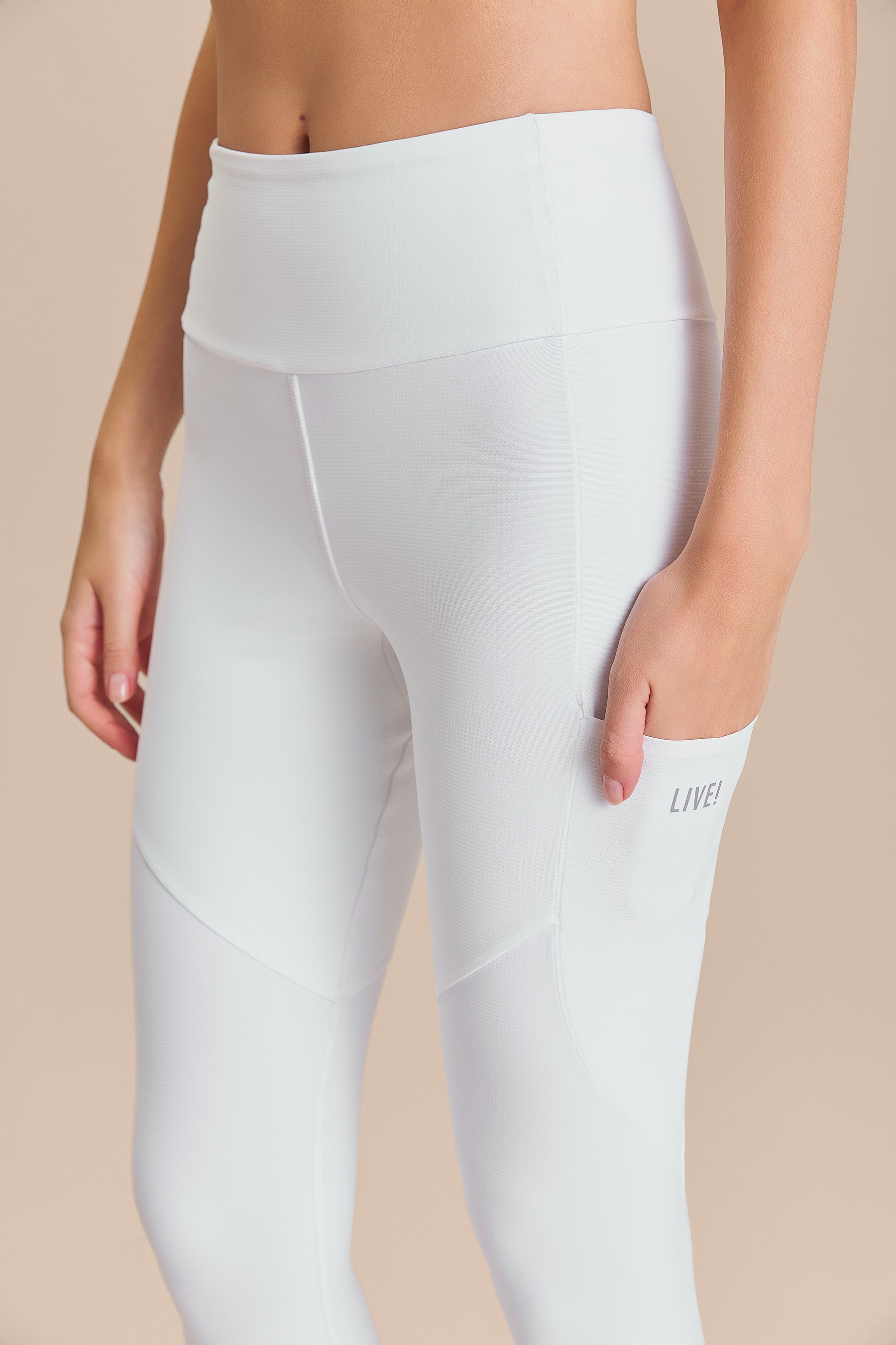 Legging Six Pockets Speed Cor:Branco;Tamanho:P 4