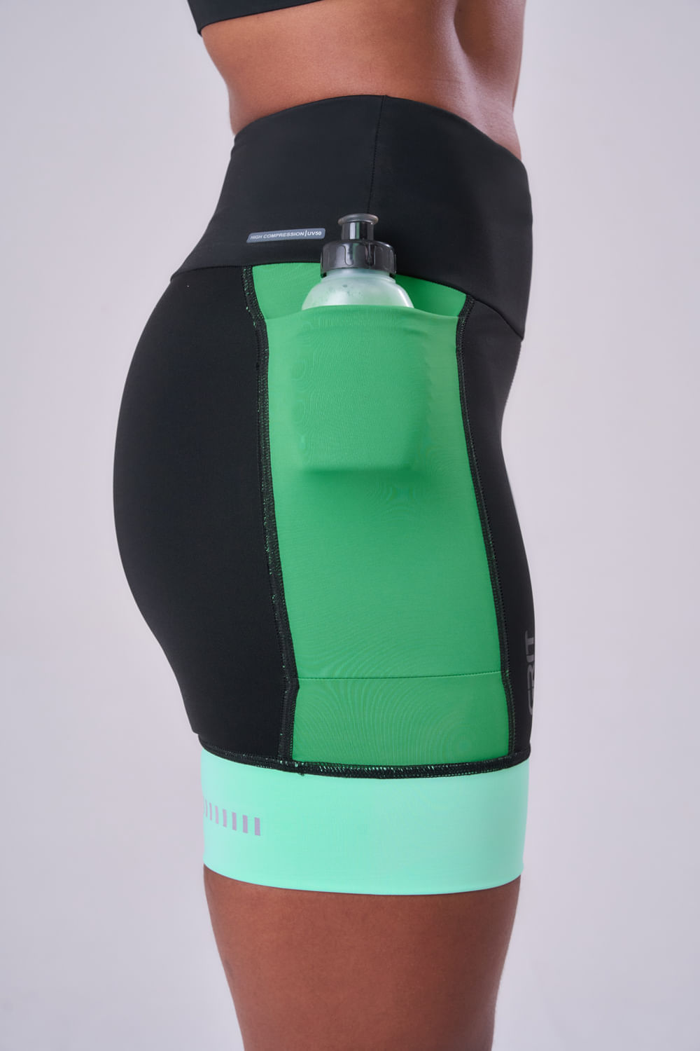 Bermuda Grit Bossa 3 Bolsos 18cm Tricolor Cor:Verde;Tamanho:M 5
