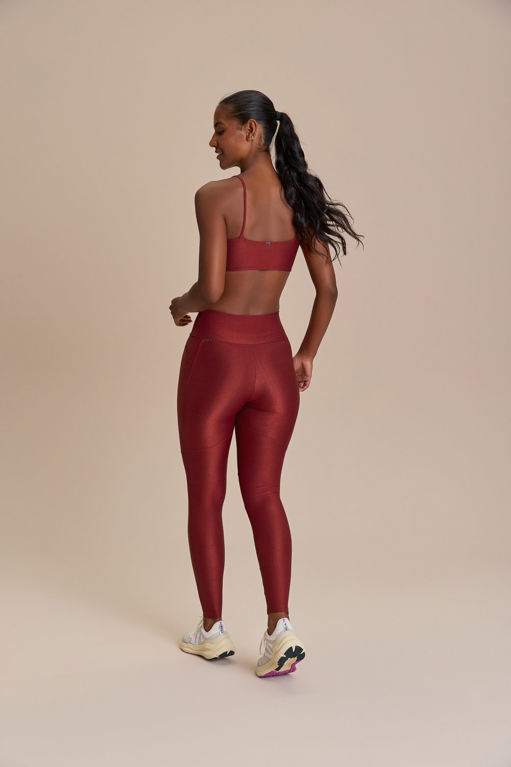 Legging Allure Adaptiv Cor:Vermelho;Tamanho:M 2