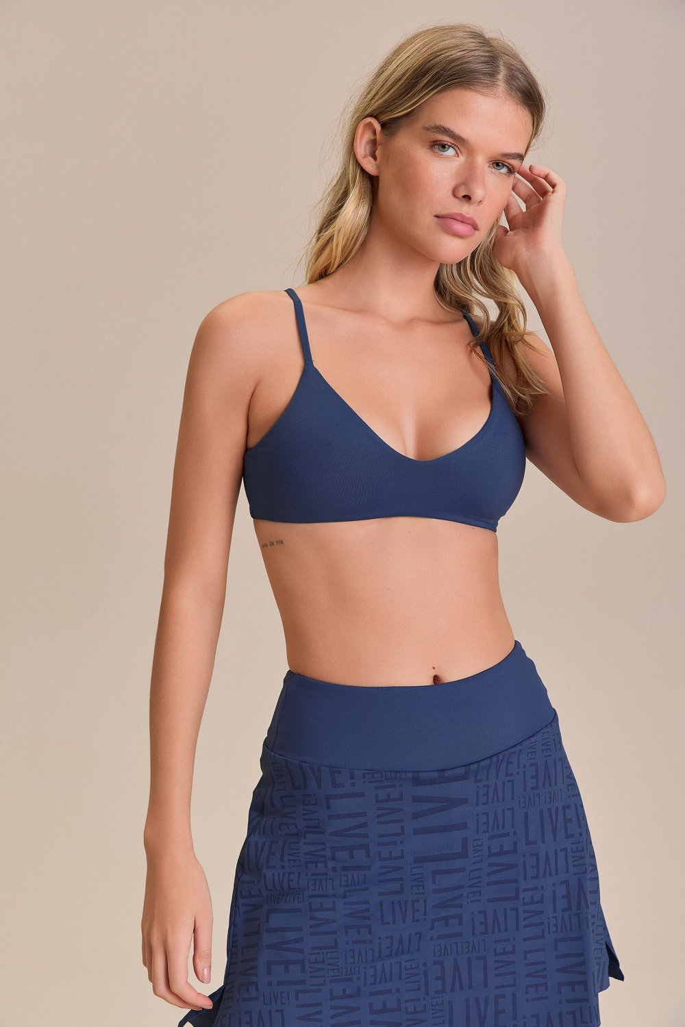 Top Slim Sense Cor:Azul;Tamanho:M 1