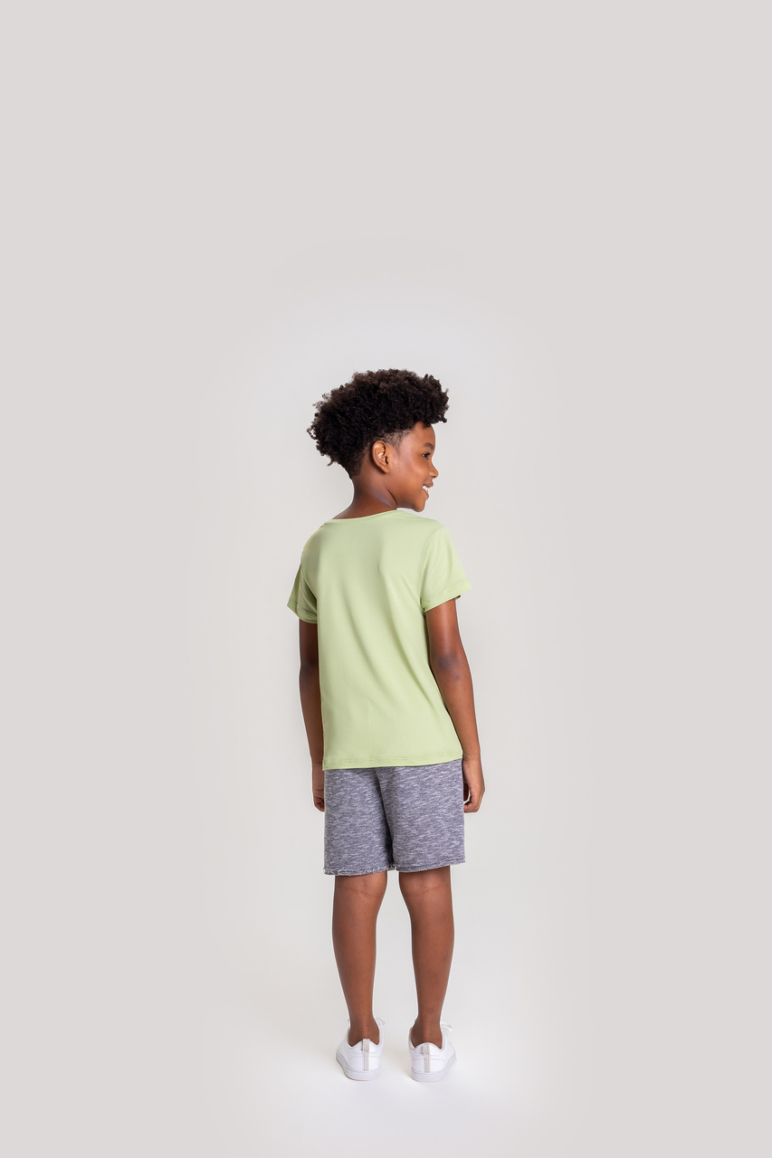 BERMUDA JOY ESSENTIAL KIDS 12 CINZA MESCLA 4