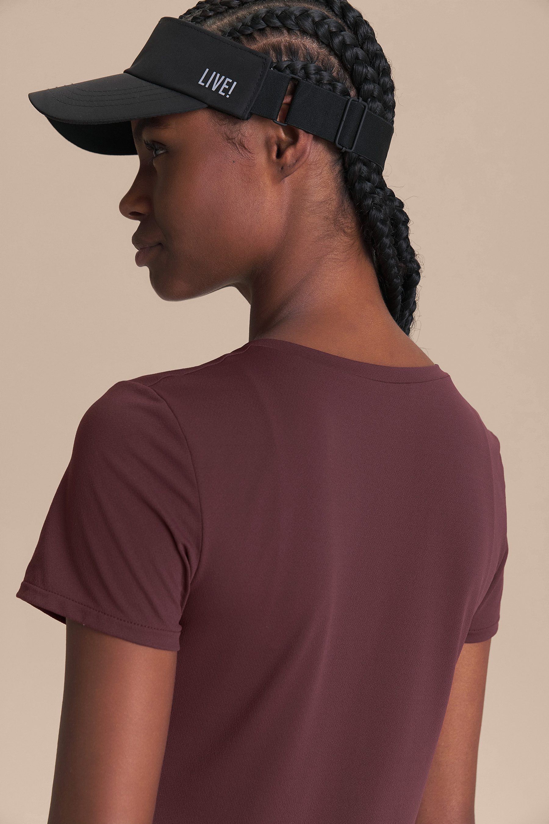 Camiseta LIVE Comfort Cor:Vinho;Tamanho:M 2