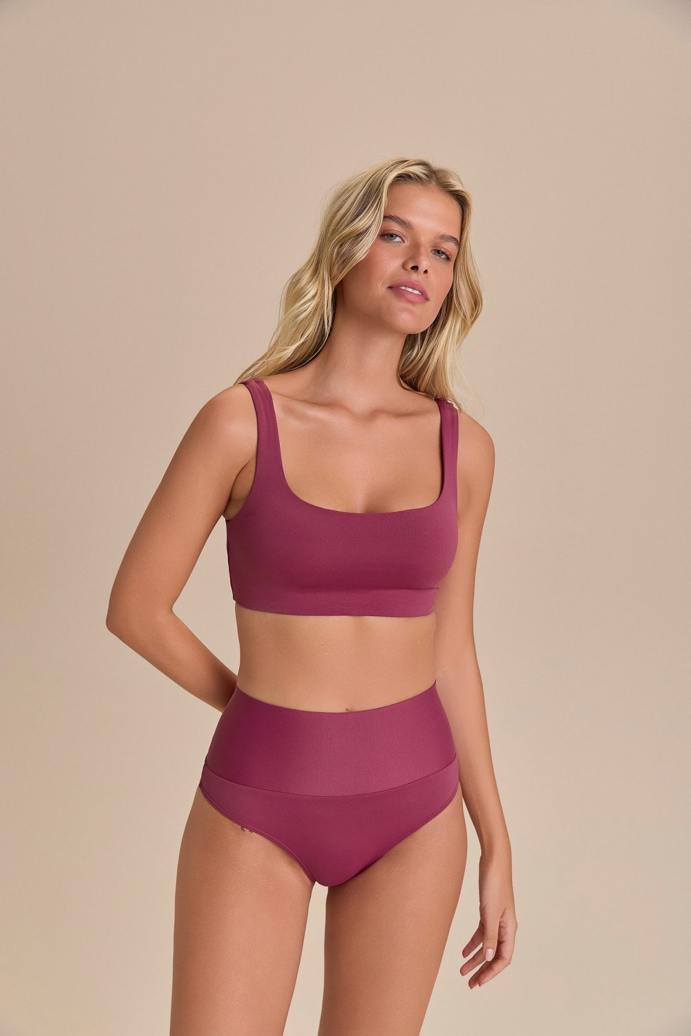 Top BT Sense Cor:Fucsia Escuro;Tamanho:M