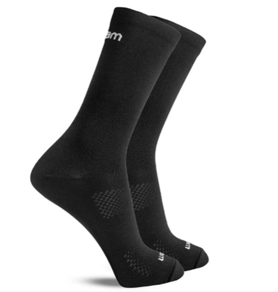 Meia Performance Feminina Cano Medio Colors Cor:Preto;Tamanho:34-39 1