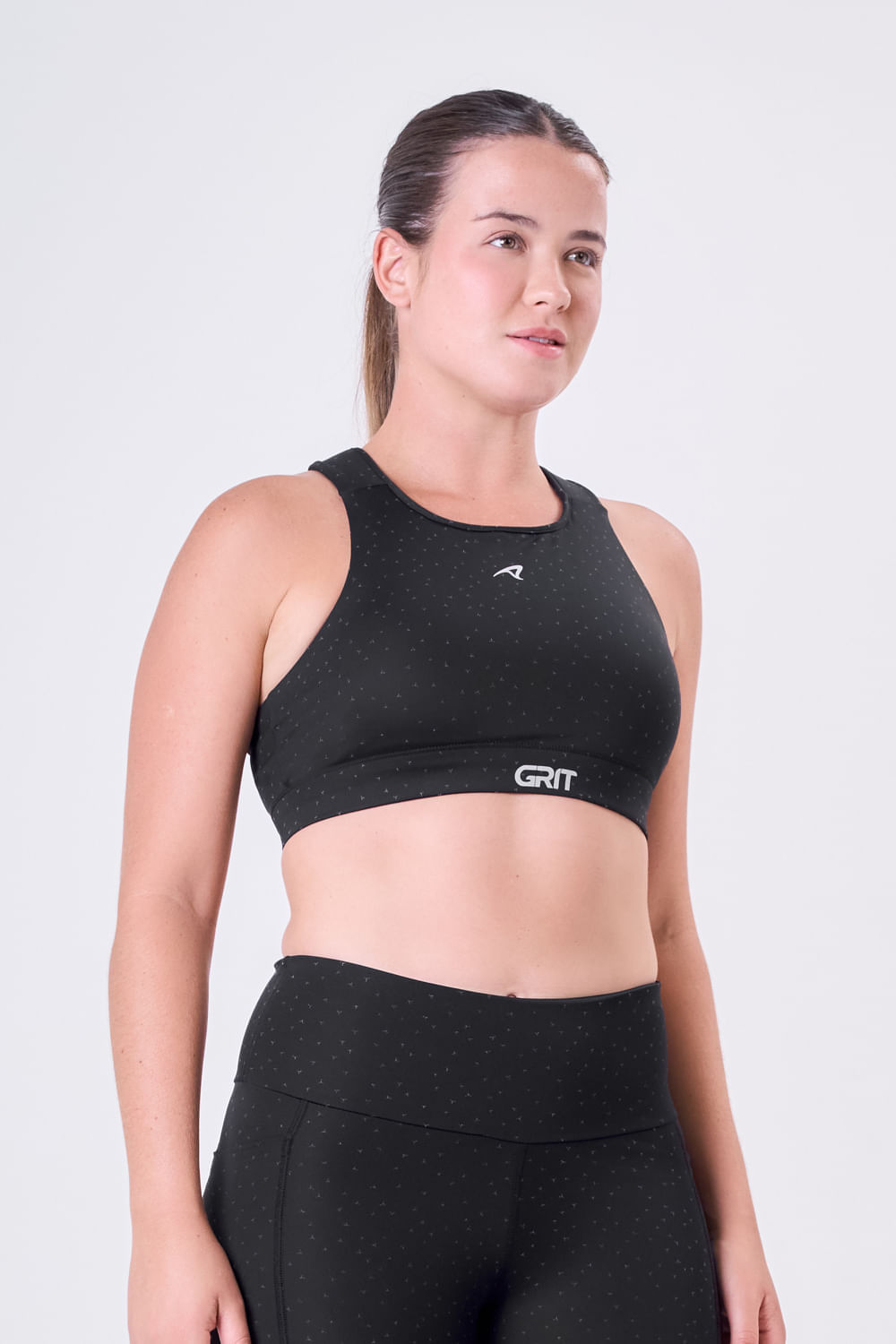 Top Grit Bossa Ajustavel 1 Bolso Nadador Reflect Preto Reflect 8