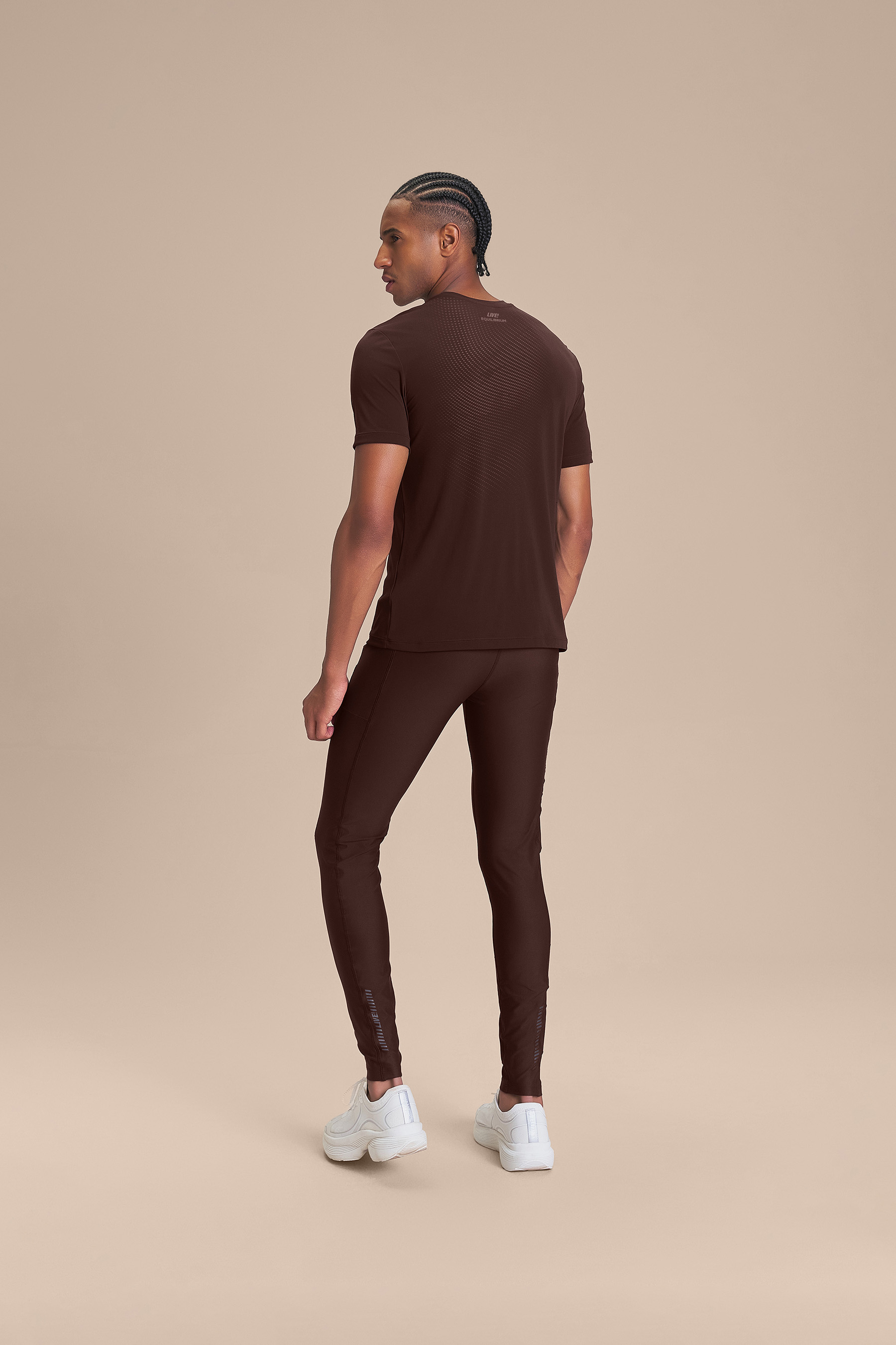 Camiseta Equilibrium Slim Men Cor:Marrom;Tamanho:G 4