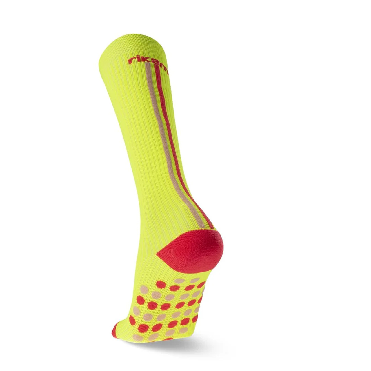 MEIA LONGA RIKAM FEMININA CANO LONGO FIO EMANA - AMARELO NEON - 34/39 2