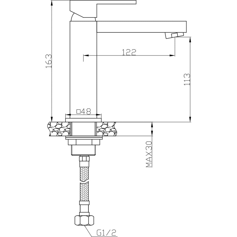 Misturador Monocomando Bica Baixa Madrid Gold - Jiwi - WJ-2875-MD-GD — imagem 2