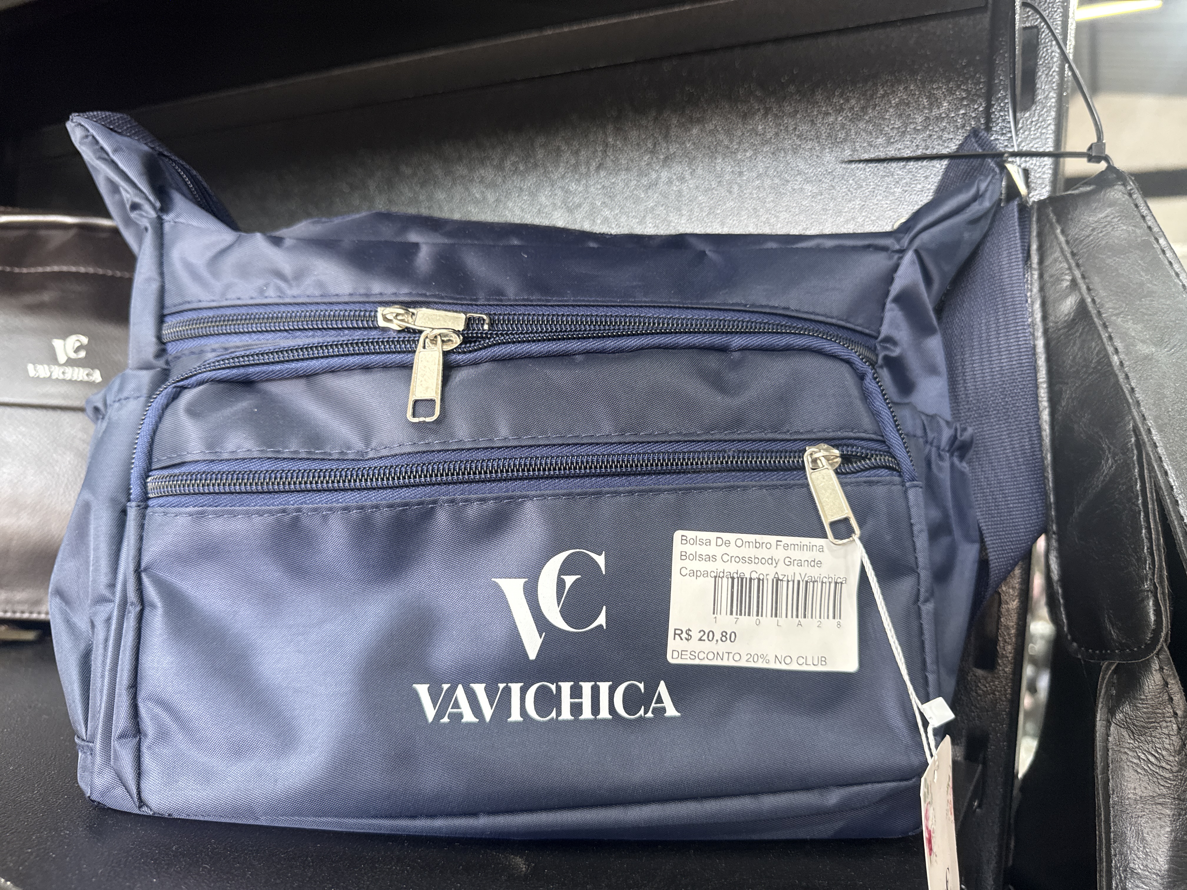 Bolsa De Ombro Feminina Bolsas Crossbody Grande Capacidade Cor Azul Vavichica