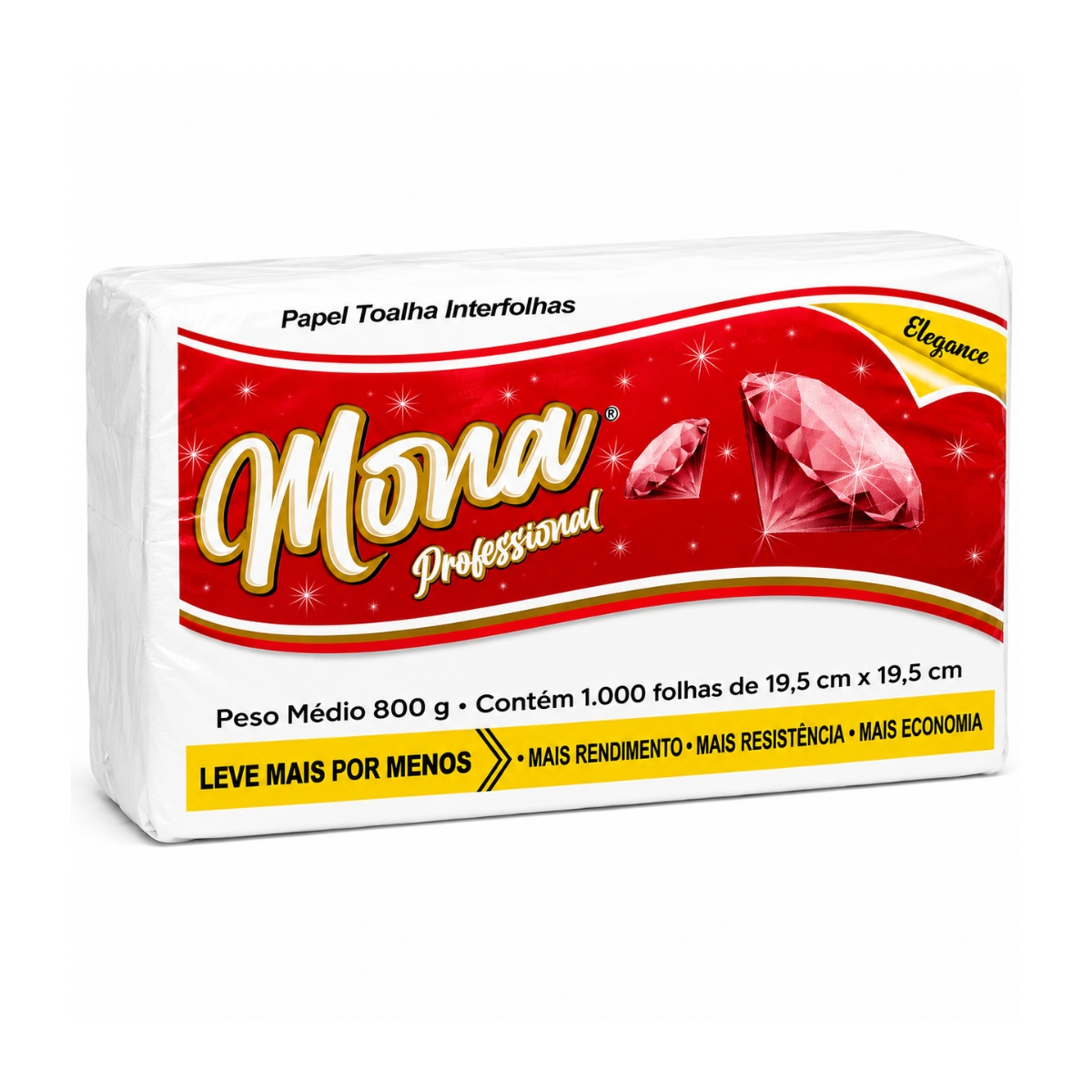 PAPEL TOALHA INTERFOLHAS - MONA PROFESSIONAL - 20X20 ELEGANCE 20