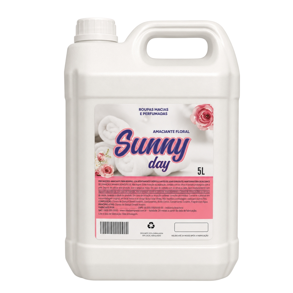 AMACIANTE P/ ROUPAS SUNNY DAY FLORAL 5L