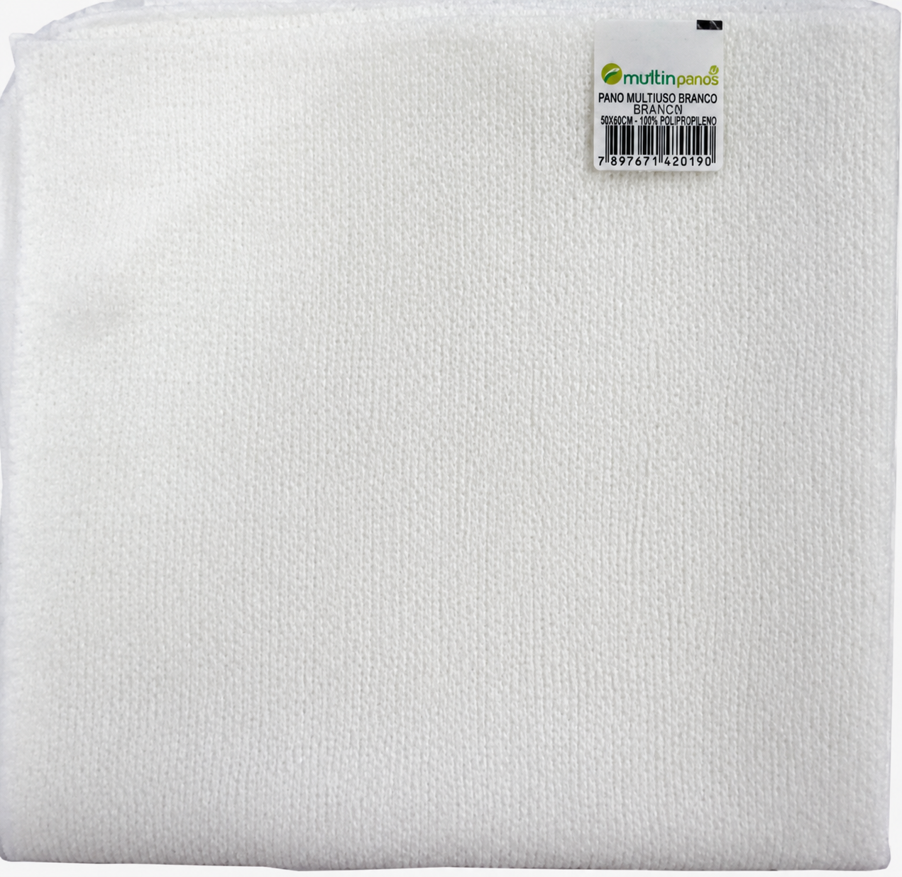 PANO DE MICRO FIBRA BRANCO 39x39cm