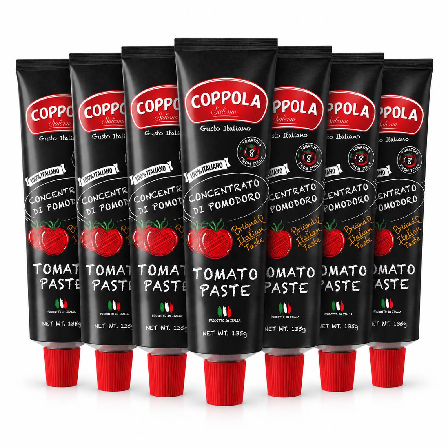 Kit 6 Pasta de Tomate Italiana Duplo Coppola 135g