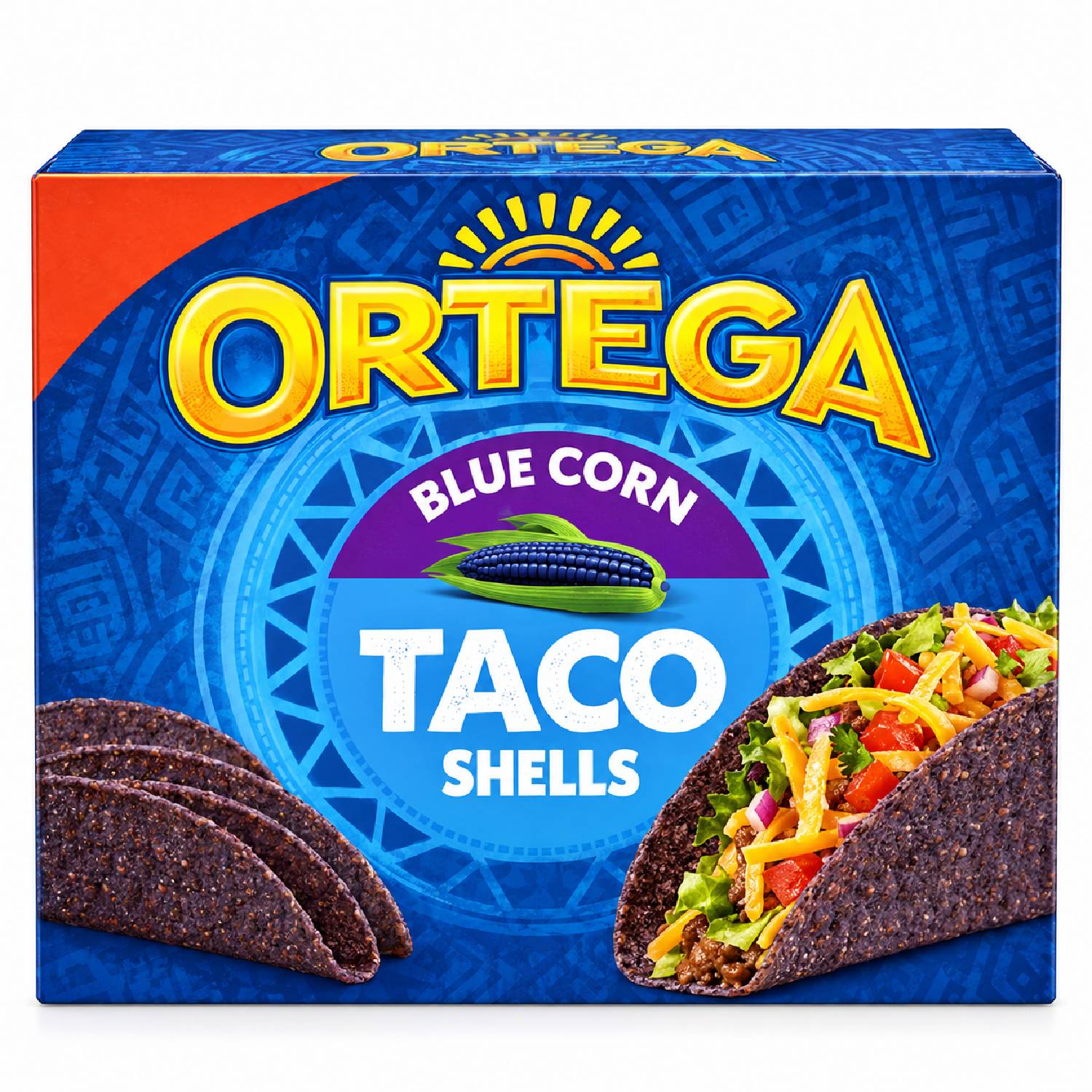 Taco Shells Ortega Milho Azul 12 Unidades 138g