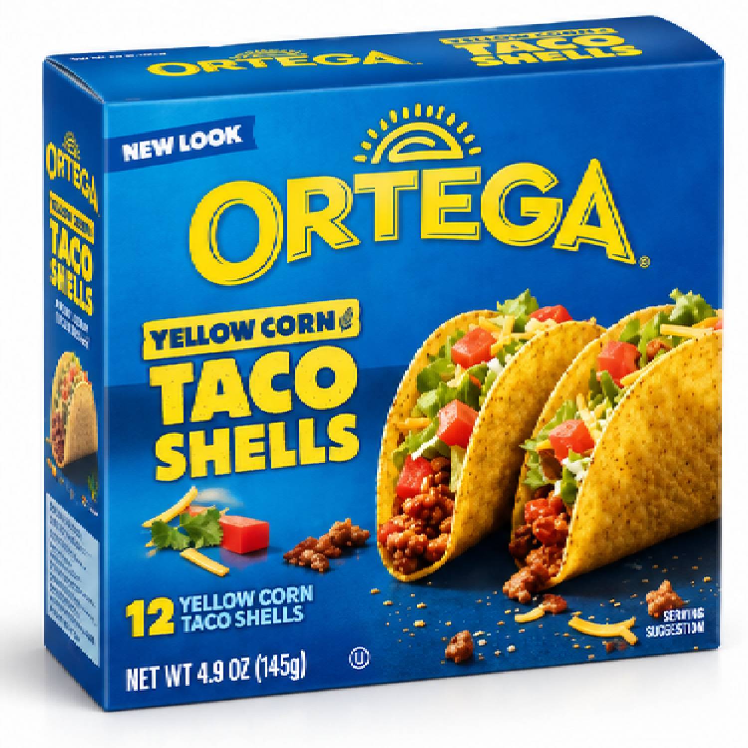 Taco Shells Ortega Milho Amarelo 12 Unidades 138g