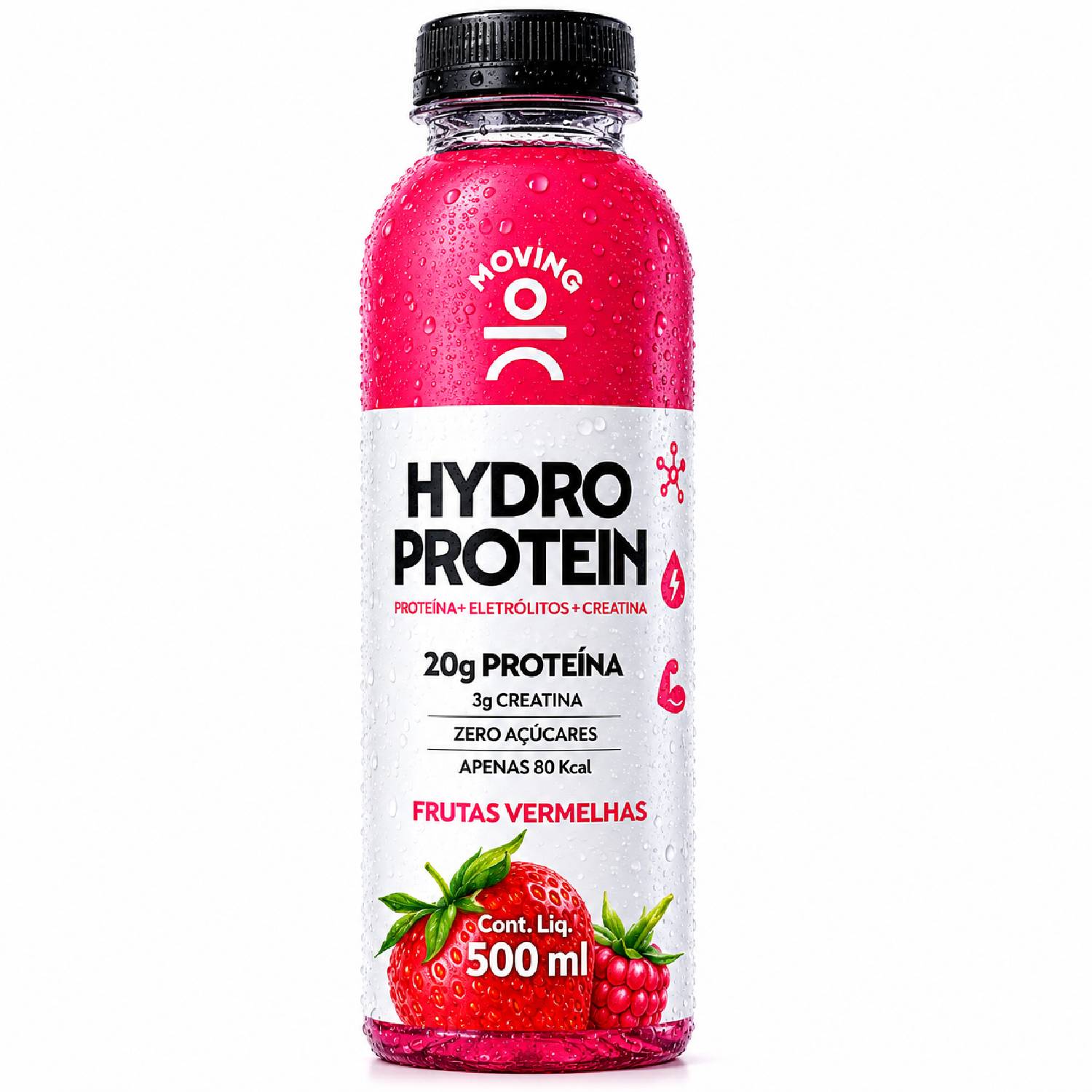 Bebida MOVING Hydro Protein 20g Frutas Vermelhas 500ml