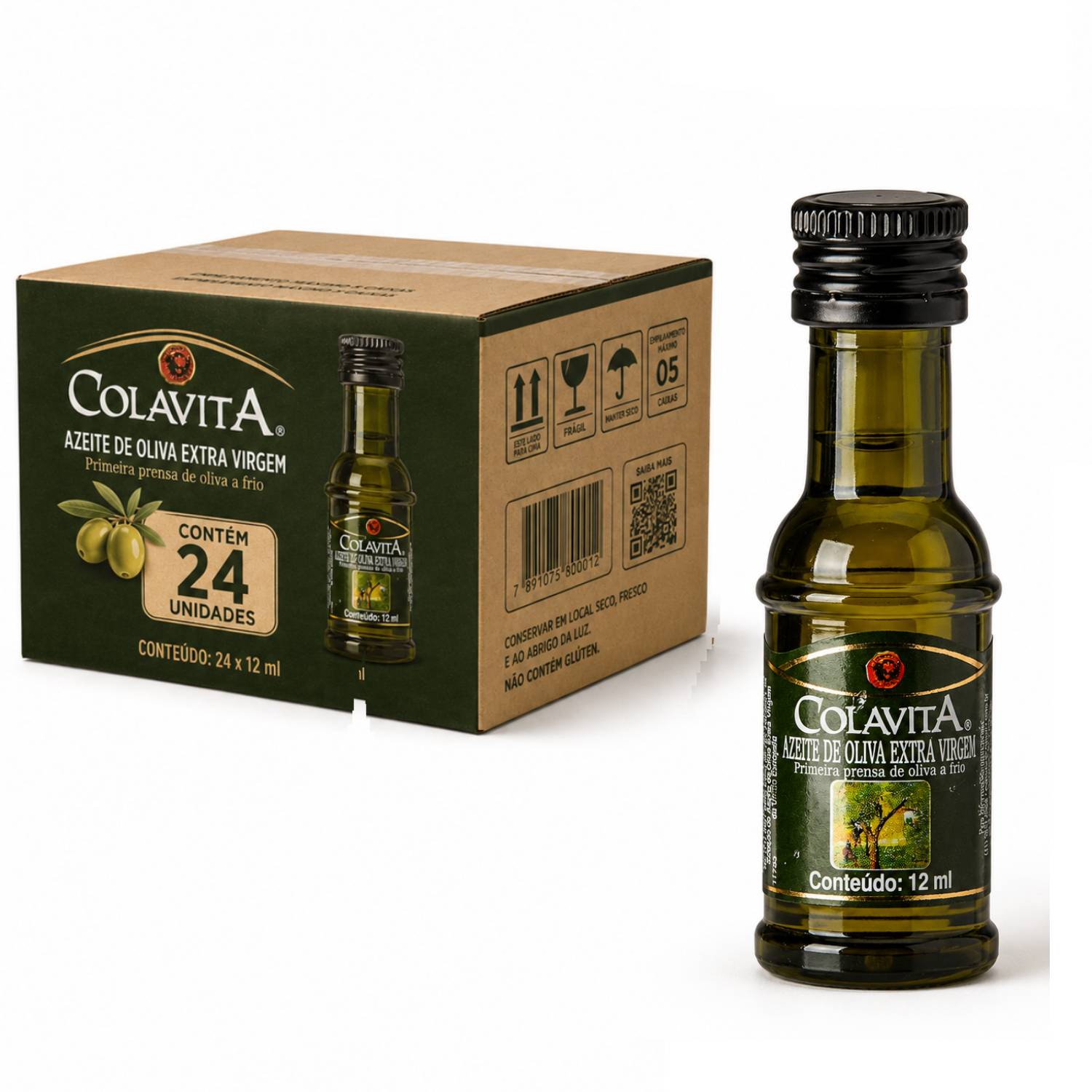 kIT 24 Mini Azeite Extra Virgem de Oliva COLAVITA 12ml