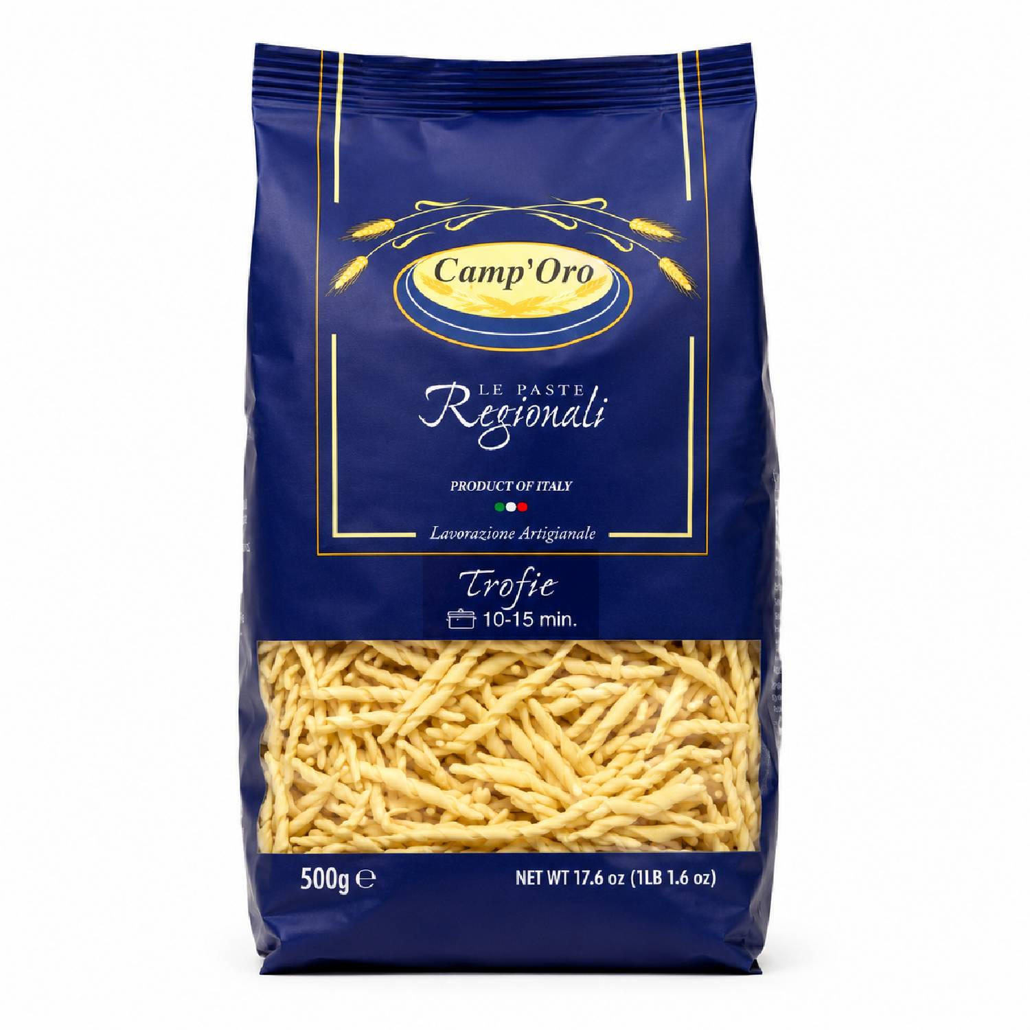 Massa Premium Trofie Grano Duro CAMP'ORO 500g
