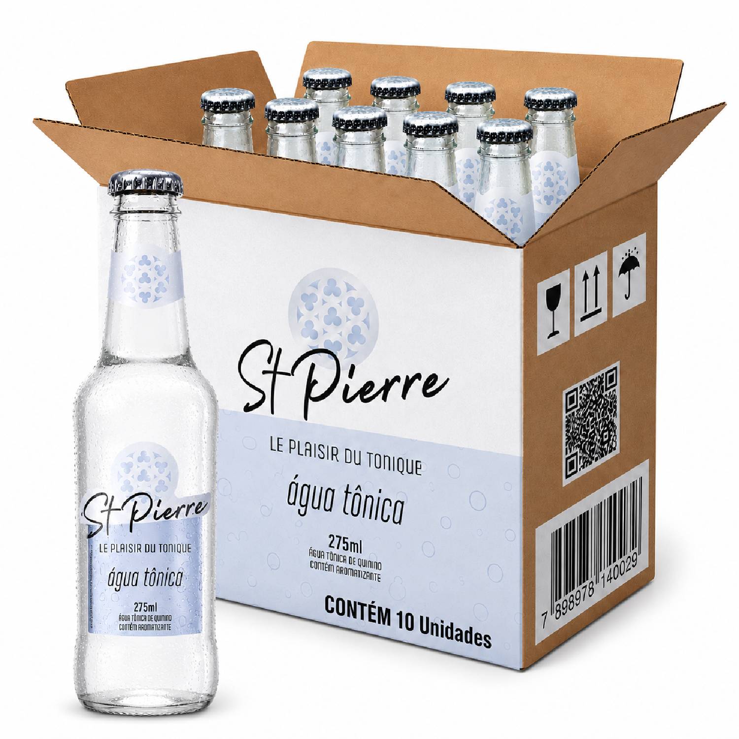 Kit 10 Água Tônica ST PIERRE Tradicional 275ml