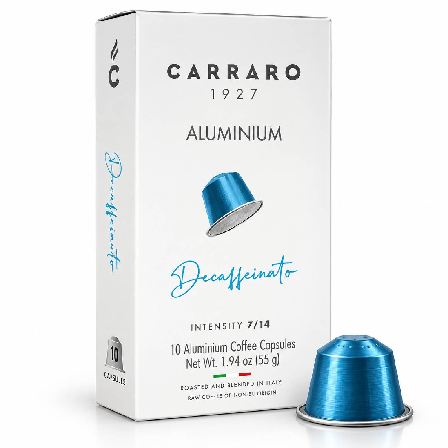 Café Cápsula Carraro Descafeinado Intensidade 7/14 10un 55g