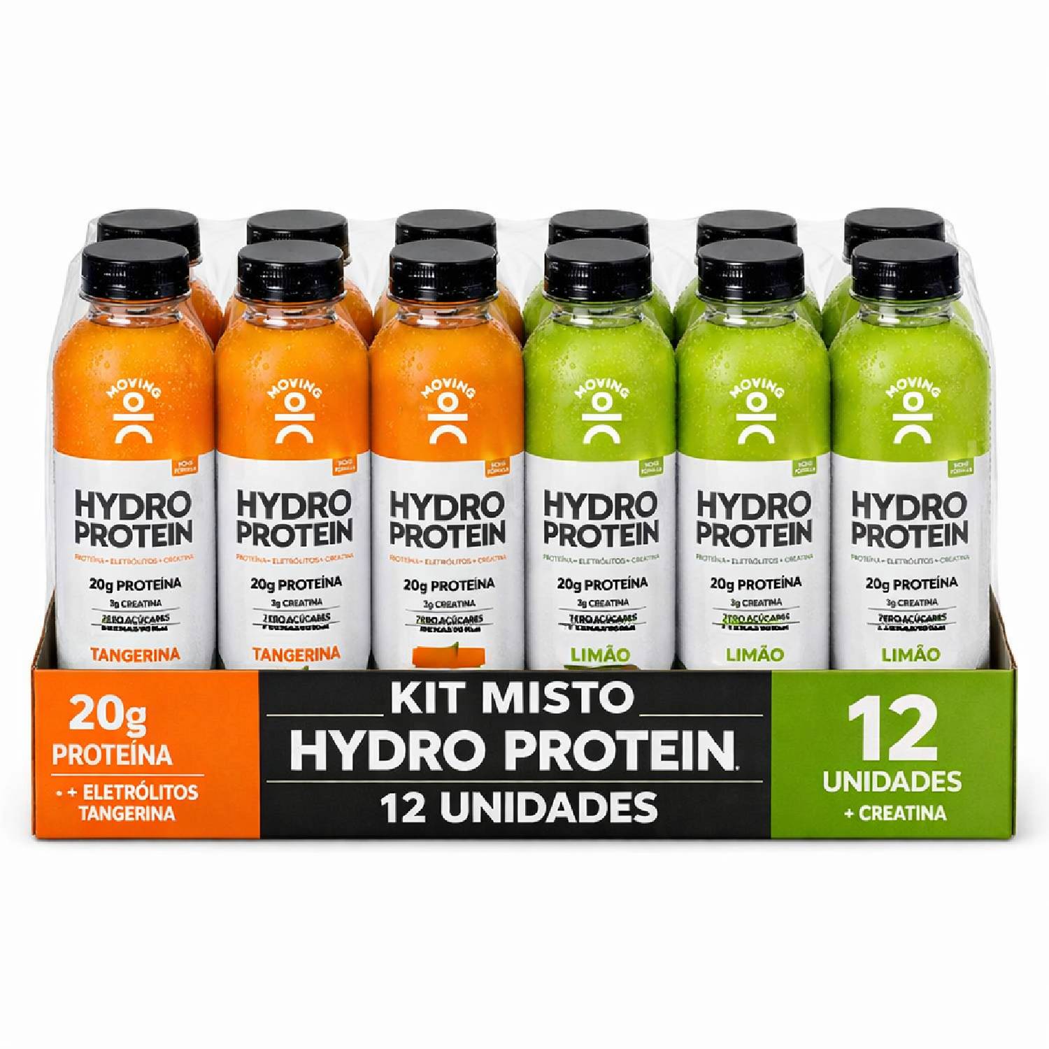 Kit Misto Moving HydroProtein 26g  Tangerina + 6 Limão 500ml