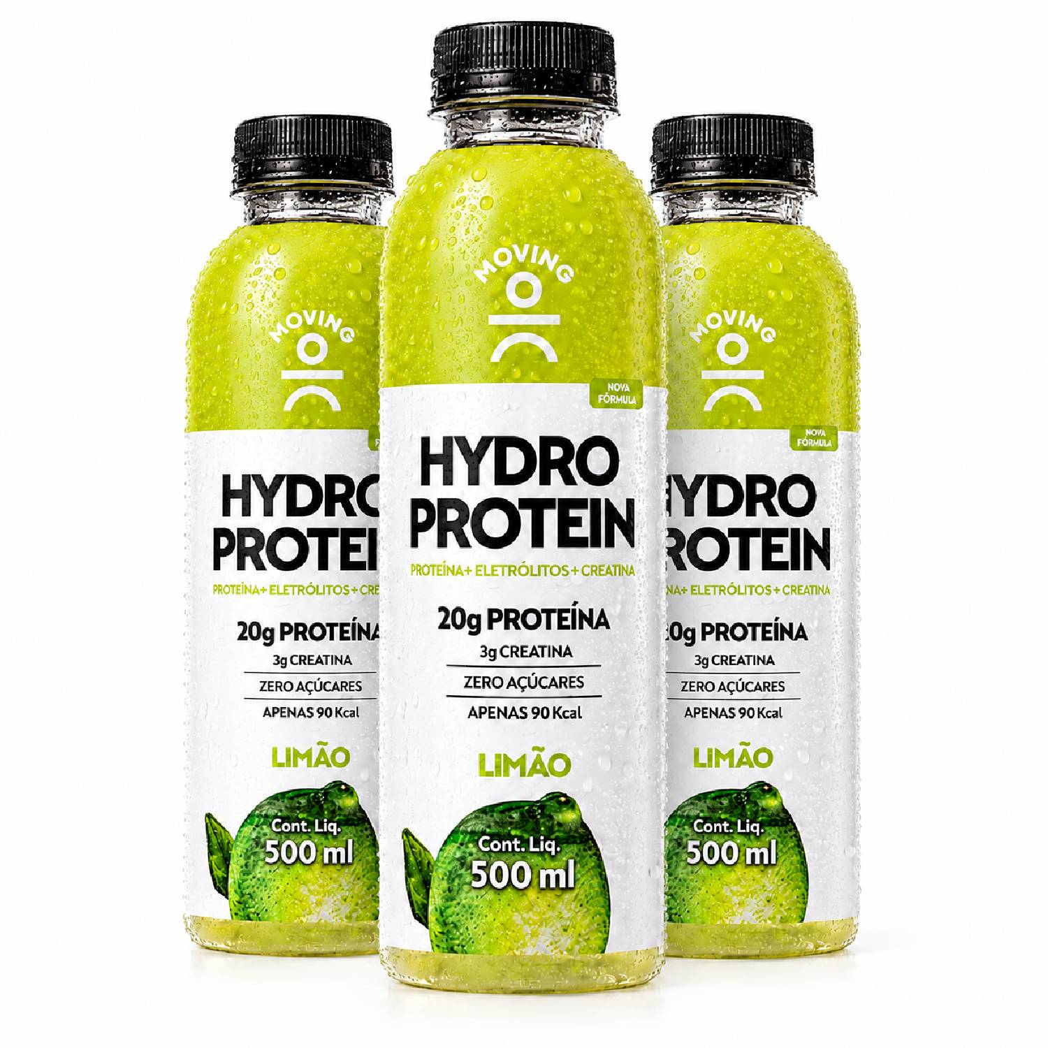 Bebida MOVING Hydro Protein 20g Limão Zero Açucar 500ml