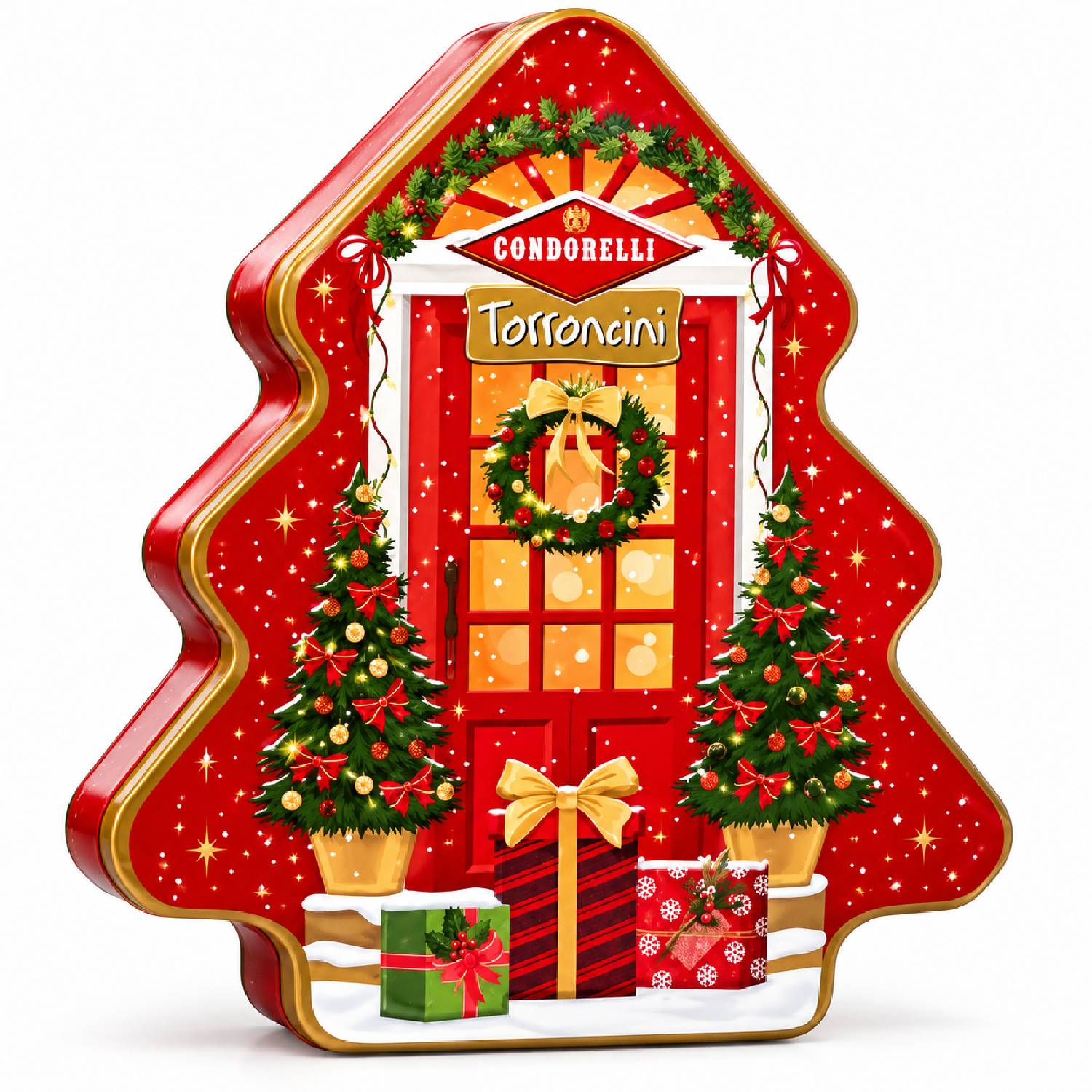Torrone Condorelli Torroncini Lata Árvore de Natal 200g