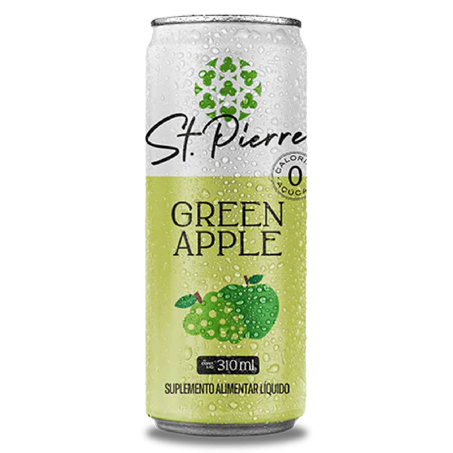 Bebida Zero Açucar ST PIERRE ZERO Green Apple 310ml