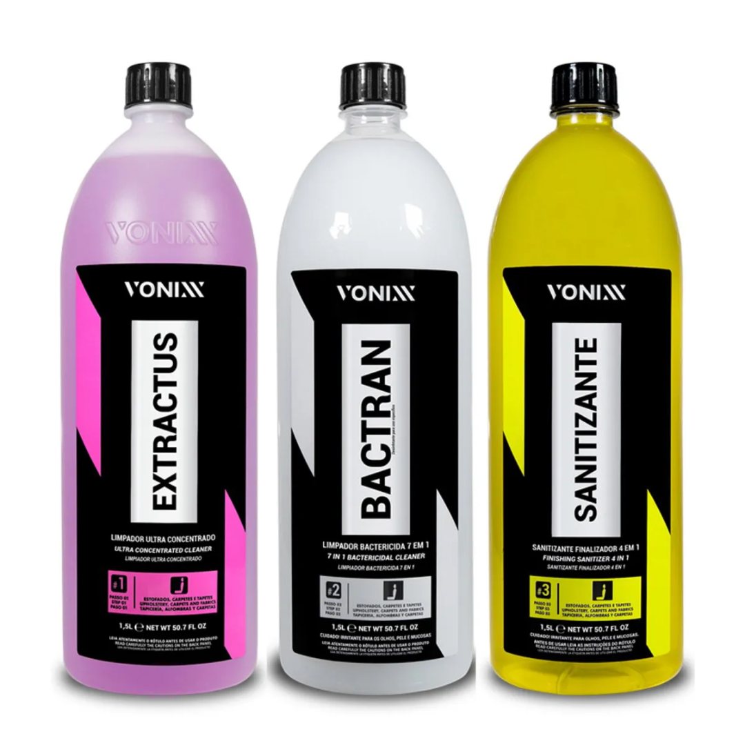 Kit Sistema VSC 1,5L Vonixx Higienização Estofados