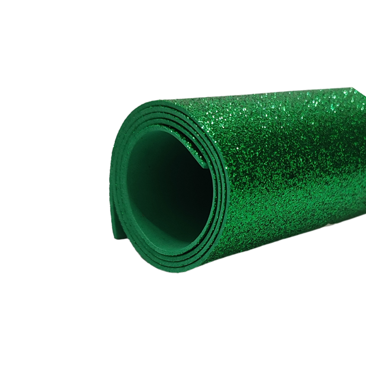 kit 5 Eva adesivo Glitter 40x30 Artesanato, Escolar, Decorar Cor:Verde bandeira