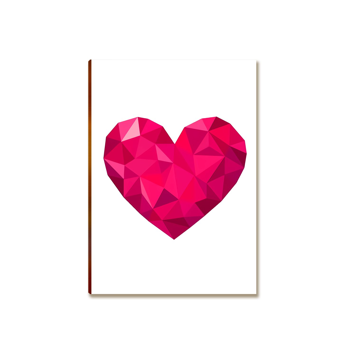 Placa MDF Coração Minimalista Amor Decoração Parede Moderna