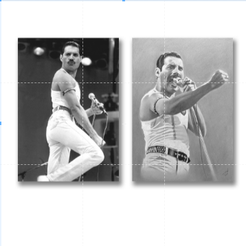 02 Quadros Placa MDF Decorativo Musica Personalidade 21x30cm Cor:freddie mercury v2