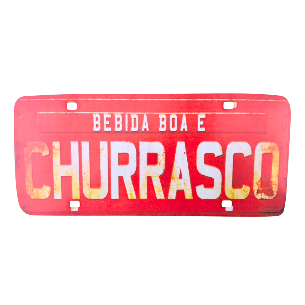 Placa Decor MDF Carro com Adesivo Autocolante-Variações COR:CHURRASCO