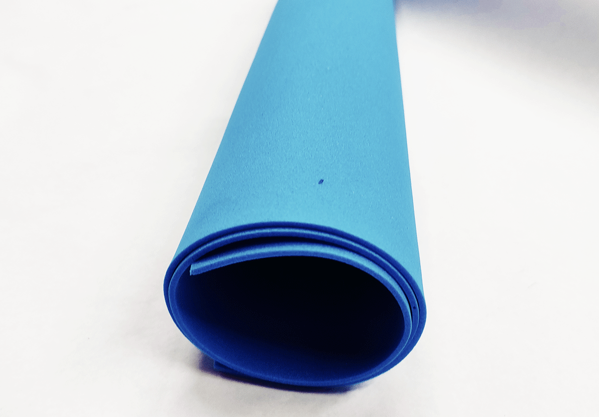 Eva cartolina 30x20  escolar artesanato 10 Folhas decorar Cor:Azul escuro