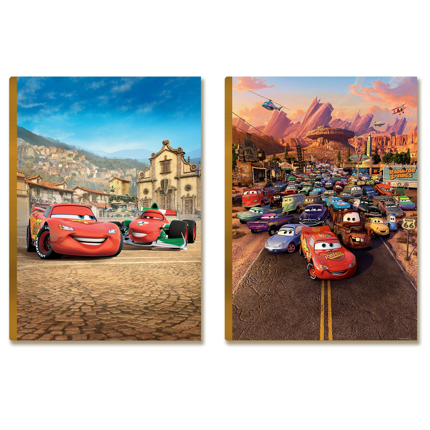 Kit 2 Placas MDF A4 Automóvel Personagem Filme Decoração PF5